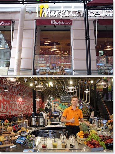 Our favourite place to grab a bit. It's right across from the Nevsky and has so many options!