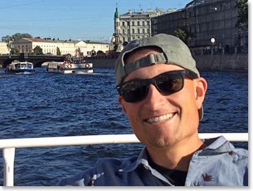 Nic on the Canals of St. Petersburg