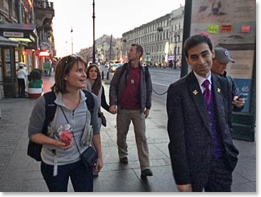Just before 11:00 PM we walked with Vage to the train station for our departure on the “Grand Express Train”