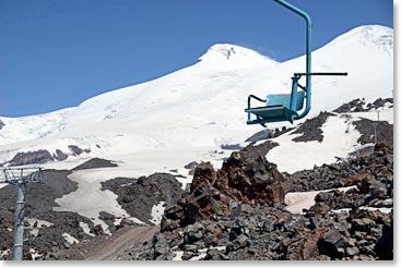 Near the top we rode the classic single chair lifts to Garibashi, elevation 12,800 feet