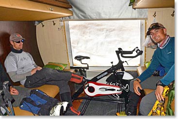 Yes, there is an exercise bicycle in our Barrel.