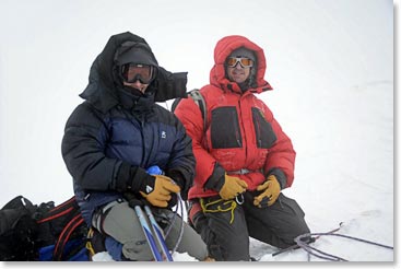 Todd and Heather at the top of the headwall