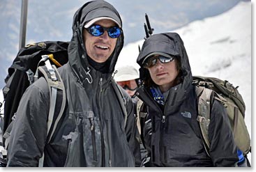 Todd and Heather high on Elbrus
