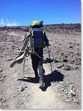 Steve on his way to Karranga Camp