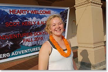 Keely is ready for another adventure in Nepal.