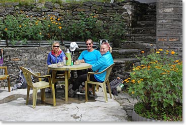 The first trailside tea break