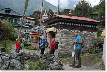 The village of Ghat, is colorful and full of religious paintings and carvings. 
