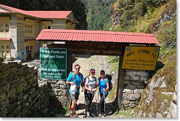 Entrance to Sagarmartha National Park