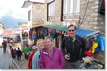 The Sellers – downtown Namche