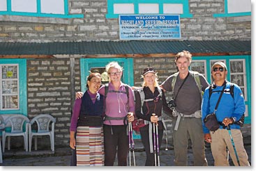 Back at Highland Sherpa Resort with Yangzing