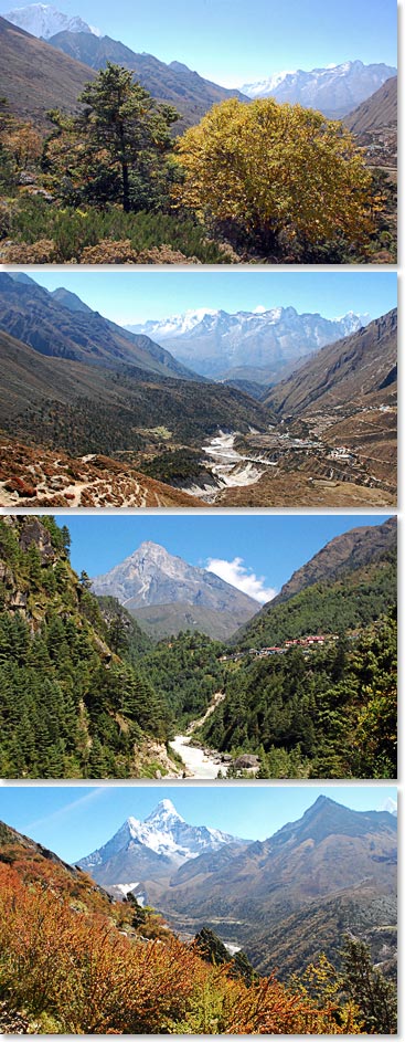 Trek from Pangboche to Ama Dablam base camp