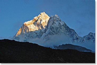 View of Lobuche summit