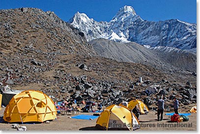 Some last close-up views of Ama Dablam 