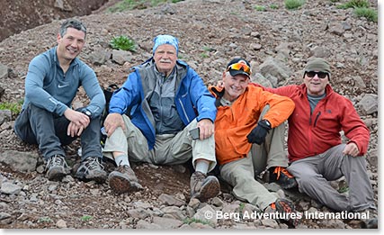 Danny, Woody, Mac and Wally taking a break