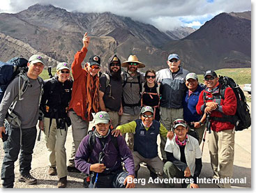 The team at the entrance to Aconcagua Provincial Park