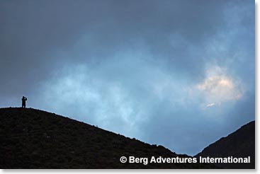 No clear views of Aconcagua from Confluencia