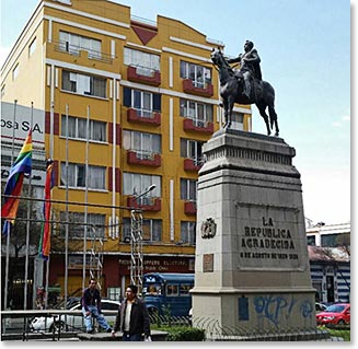 Rainbow flags were flown at several locations in La Paz honoring victims of Orlando massacre