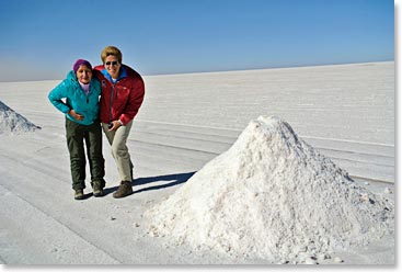 Chris and Maria at Salar de Uyuni