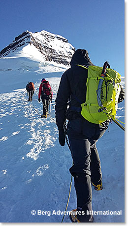 Approaching the summit 