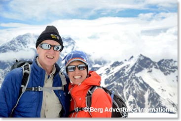 Barry and Jean as we continued climbing higher