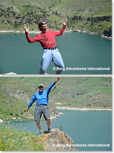 And enthusiastic Vladimir Kapolov and Barry Stock appreciating the natural beauty around us