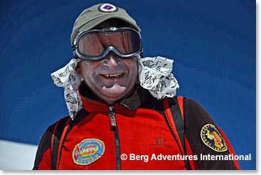 Vladimir from Kiev led the way for the entire summit climb