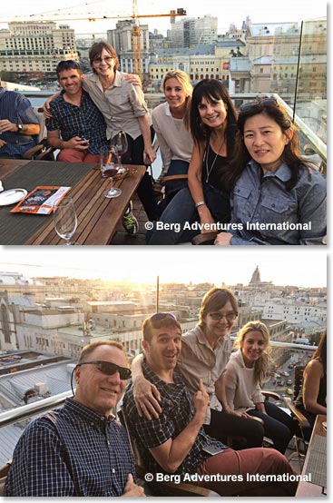 We all had drinks last night on the rooftop lounge of The Park Hyatt 