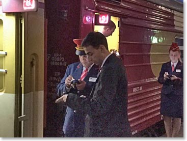 Vage, our favourite concierge at Corinthia Hotel, joined us at the train station to present our  documents 