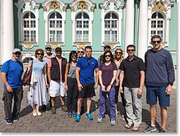 Time to check out the Hermitage Museum, the Winter Palace.  Lina says there are 1140 rooms with displays.