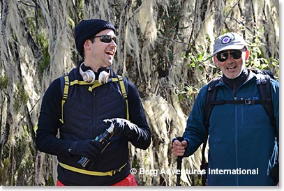 Brian Paes-Braga and Frank  Giustra on the trail