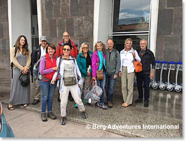 Our team arrived yesterday at Cusco airport.
