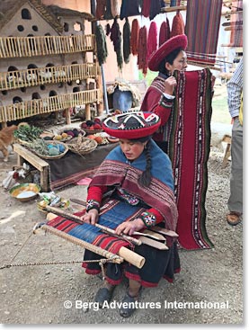 We loved the weaving demonstration.