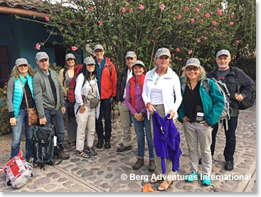Arrived at the lodge - our first night on the Lares Route