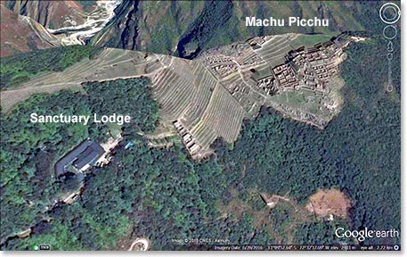 Our destination: Belmond Sanctuary Lodge, a few minutes walk to the sanctuary of Machu Picchu