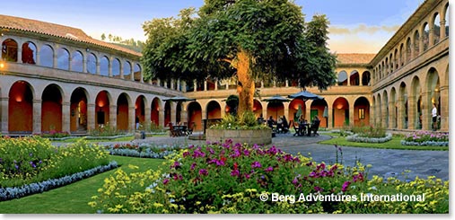 Arriving at our hotel in Cusco, Monasterio