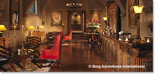 Beautiful bar at the Hotel Monasterio