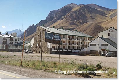 Hotel Ayelen, along the highway to Chile.