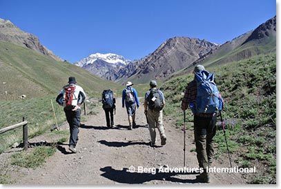 Hiking on the first day