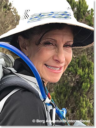 Marci on the trail