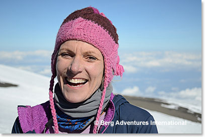 Gretchen on the summit