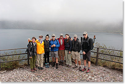 Team photo by the Guinea Pig Lake 