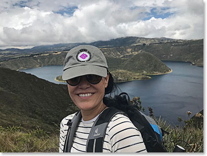 Tina Wei enjoying the hike