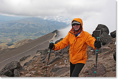 Paula Comisar on the trail