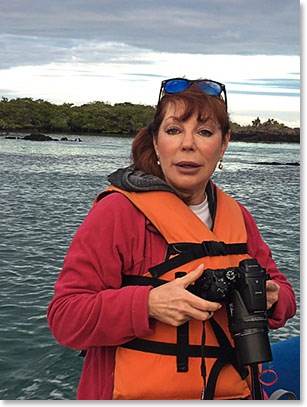 Pamela was always working on photos