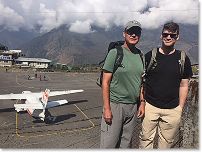 On the ground in Lukla