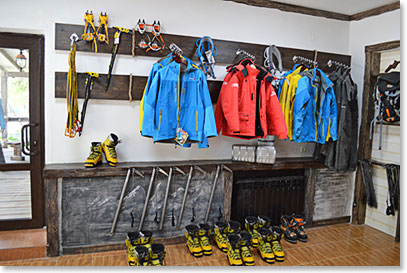 We started our day with a return visit to the rental shop to pick some of the gear that we will actually need higher on Elbrus