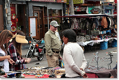 Steven looking for special handmade souvenir