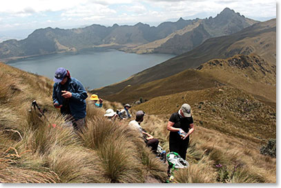 Lunch break during Fuya-Fuya climb