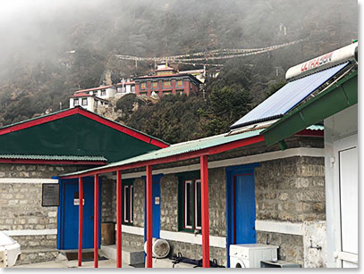 We visited the Khunde clinic, which is just below Khunde Monastery