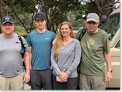 The Brown clean and ready to climb Kilimanjaro